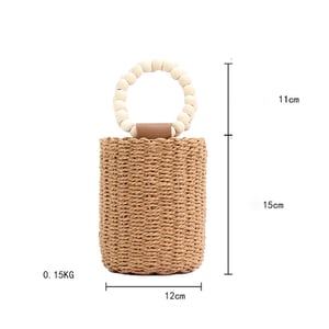 1 Piece Solid Color Bucket Bag h5
