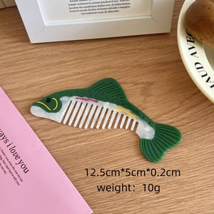 1 Piece Marine Organism Cellulose Acetate Sheet Women's Combs h5 Picture2