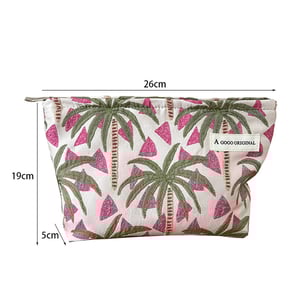 1 Piece Original Design Coconut Tree Resort Series Women's Makeup Bag h5 Picture2