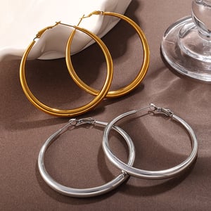 1 Pair Basic Hoop Earrings h5 Picture2