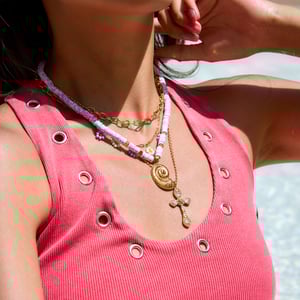 1 Piece Vivid Shell Stainless Steel Gold Color Women's Pendant Necklaces h5 Picture4