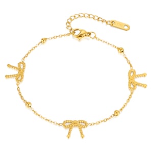 1 Stück Herz Edelstahl Goldfarben Charm Armband h5