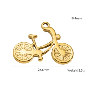 1 Piece Cute DIY Heart Figure Fish Stainless Steel  Women's Pendants h5