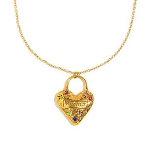 1 Piece Simple Series Classic Heart Stainless Steel Women's Pendant Necklaces h5