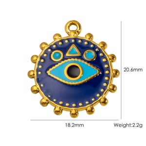 Classic Retro Glasses DIY Stainless Steel Pendant h5