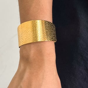 1 Stück gestaltbare High-End-Textur Edelstahl Gold Farbe Damen Armreifen h5 Bild3