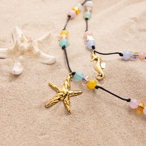 1 Piece Vacation Starfish Stainless Steel Gold Color Women's Pendant Necklaces h5 Picture8