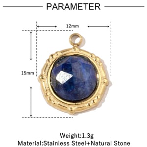 1 Piece Classic Colorful Natural Stones Women's Pendants h5
