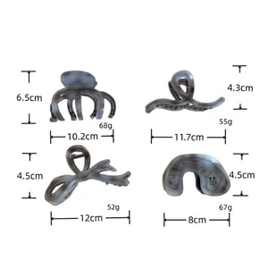 1 Pair Simple Series Casual Geometric Acetate Women's Hair Claws h5 Picture5