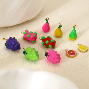1 Piece Romantic Series Sweet Plant Stainless Steel  DIY Pendant h5 Picture2