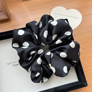 1 Paiece Simple Series Elegant Polka Dots Fabric Women's Scrunchies h5