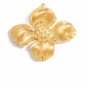 1 Piece Oceanic Stainless Steel Gold Color DIY Pendant h5