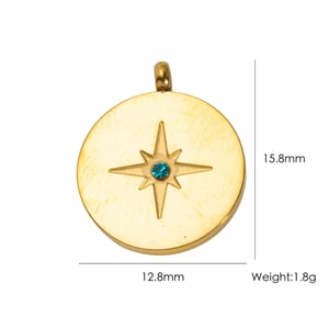 1 Pair Simple Series Cute Horseshoe-shaped Stainless Steel Women's Pendants h5