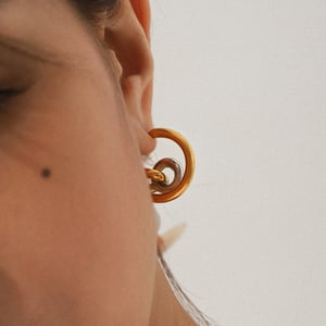 1 Pair Daily Irregular Shape Stainless Steel Gold Color Women's Stud Earrings h5 Picture4