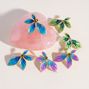 1 Paar romantische Serie süße Blume Edelstahl Damen Ohrstecker h5 Bild2