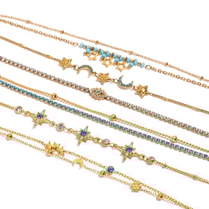 1 Piece Elegant Star Stainless Steel Gold Color Women's Charm Bracelets h5 Picture7