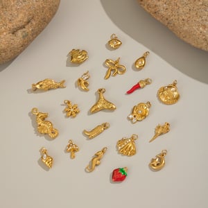 1 Piece Oceanic Stainless Steel Gold Color DIY Pendant h5 Picture2