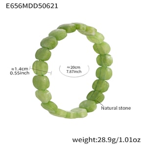 1 Piece Polychrome Beads Natural Stones Women's Beaded Bracelets h5
