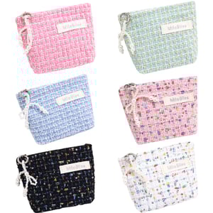 1 Piece Romantic Series Sweet Plaid Makeup Bag h5 Picture5
