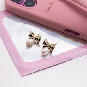 1 Pair Cute Bow Knot Stainless Steel Gold Color Women's Drop Earrings h5 Picture7