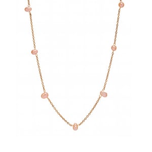 1 Piece Classic Irregular Pearl Shape Stainless Steel Gold Color Women's Chain Necklaces h5