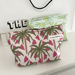 1 Piece Original Design Coconut Tree Resort Series Women's Makeup Bag h5 Picture3