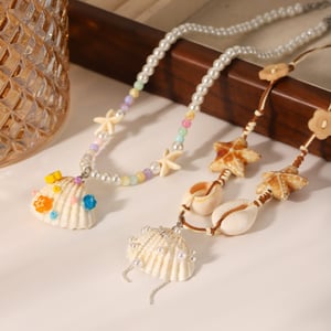 Vacation Turtle Stainless Steel Gold Color Shell Women's Pendant Necklaces h5 Picture6