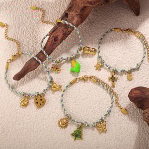 Cute Charm Stainless Steel DIY Necklace Set h5 Picture4