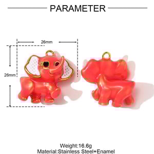 1 Piece Classic Animal Stainless Steel Women's Pendants h5 Picture2