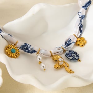 1 Piece Fabric Pendant Necklace h5 Picture3