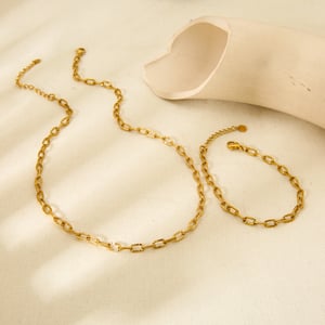 Einfache und stilvolle quadratische DIY-Glieder aus goldfarbenem Edelstahl h5 Bild2