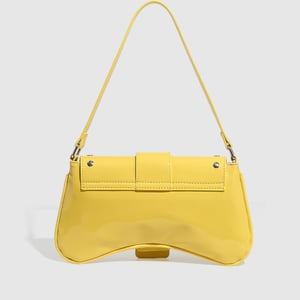 1 Piece Bright-colored Rivet Leather Buckle Women's Shoulder Bags h5 Picture3