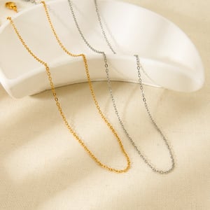 Einfache und stilvolle DIY goldfarbene Edelstahlketten h5 Bild4