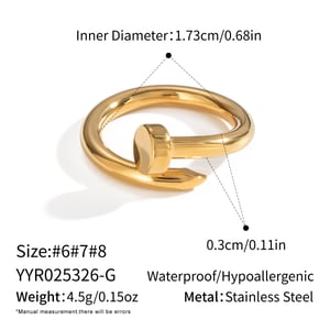 18K Gold Plated Stainless Steel Bracelets Sets irregular shape Simple Daily Simple Series Women's jewelry h5