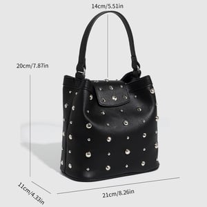 1 Stück High - End Fashion Series Metallic Rivet Damen Umhängetaschen h5