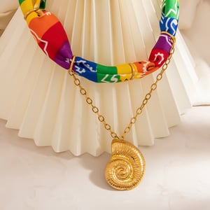 1 Piece Fabric Pendant Necklace h5 Picture4