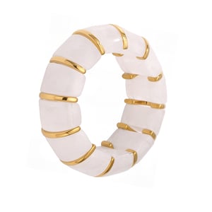 1 Piece Classic Series Bohemian Circle Resin Women's Bangles h5