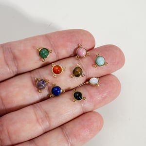 1 Piece Simple  Retro Irregular Shape Circle Natural Stones Women's Pendants h5 Picture3