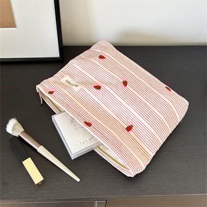 1 Piece Sweet Pink Heart-themed Women's Makeup Bag h5 Picture4
