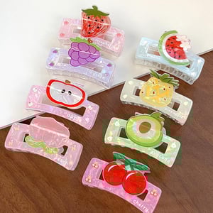 1 Piece Fruits Series Acrylic Women's Hair Claws h5 Picture2