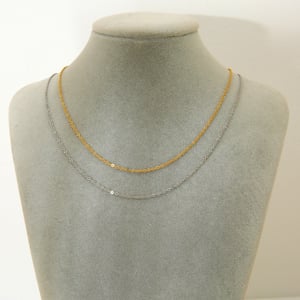 Einfache und stilvolle DIY goldfarbene Edelstahlketten h5 Bild3