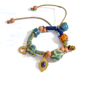 1 Piece  Casual Flower Irregular Shape Braided Rope Women's Beaded Bracelets h5