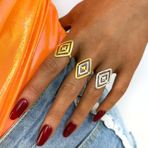 1 Piece Simple Series Casual Lines Stainless Steel   Women's Statement Rings h5 Picture5
