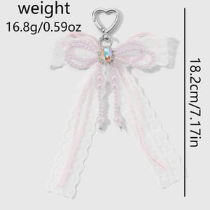 1 Piece Sweet Beaded Bow Knot Bag Charm h5 Picture12
