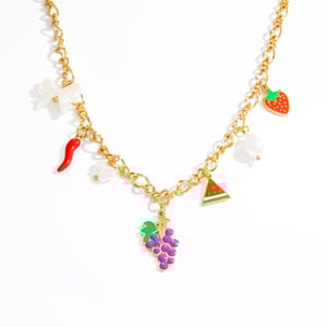 1 Piece Romantic  Casual Fruit Stainless Steel  Gold Color  Women's Pendant Necklaces h5