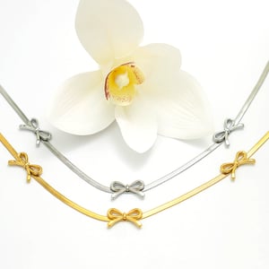 1 Piece Simple  Bow Knot Stainless Steel  Women's Pendant Necklaces h5 Picture5