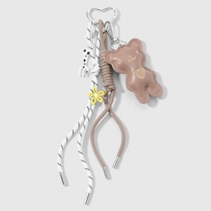 1 Piece Heart Beads Chain Bag Charm h5