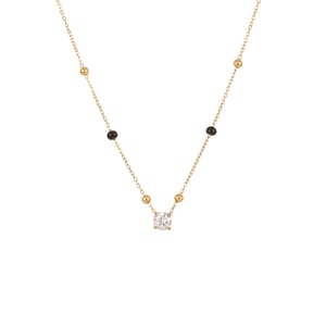 1 Piece Simple Elegant Circle Rectangle Stainless Steel   Women's Chain Necklaces h5 Picture5