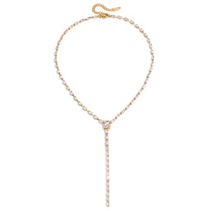 1 Stück exquisite rechteckige Halskette mit Anhänger aus Edelstahl in Goldfarbe mit Zirkonia für Damen h5