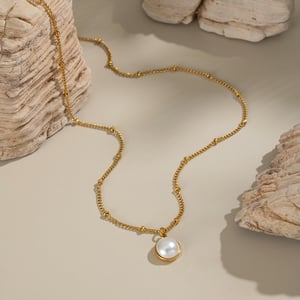 Daily Circle Stainless Steel Gold Color Women's Jewelry Sets h5 Picture3